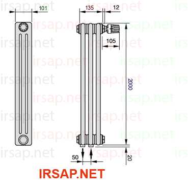 Радиатор IRSAP Tesi 32000/3 T52 CL 01